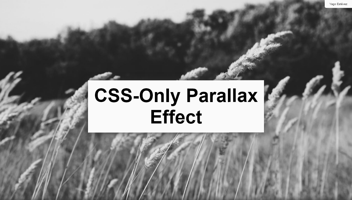 CSS Scroll Effects - CSS-Only Parallax Effect
