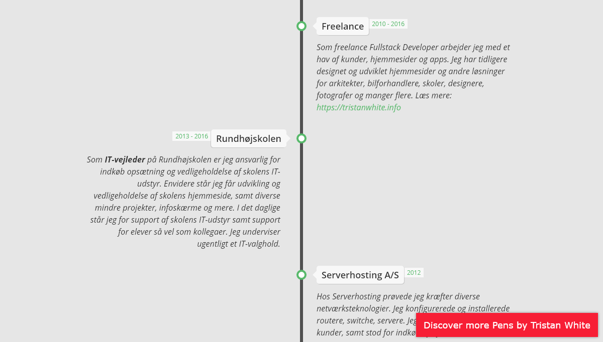 CSS Timelines - CSS Timeline v2