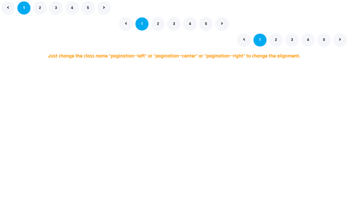 CSS Pagination - Pagination