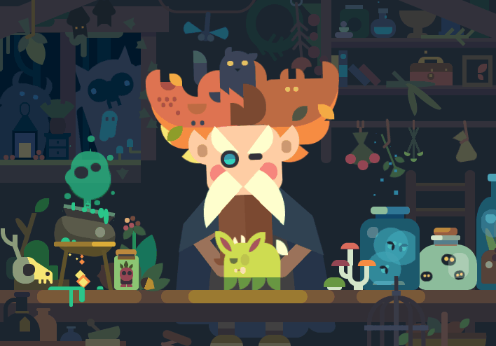 CSS Animation Examples - Pure CSS "Moustached Nanny"