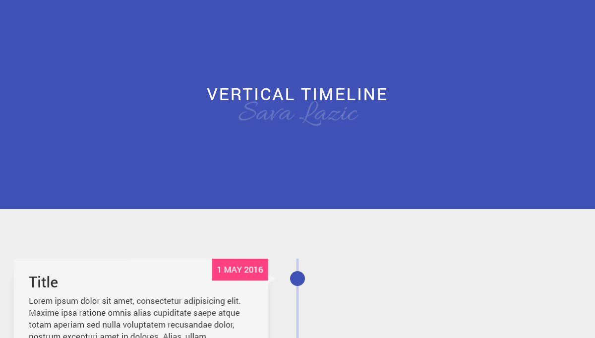 CSS Timelines - Vertical Timeline