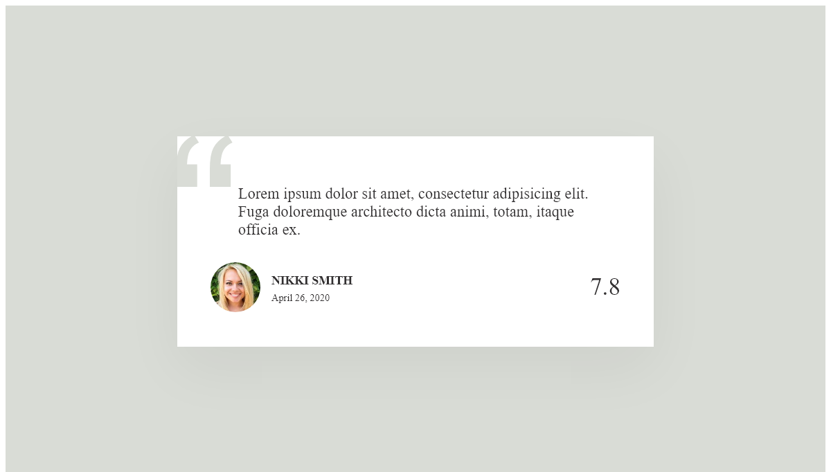CSS Blockquotes - Review Block