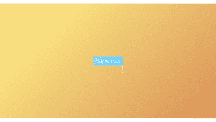 CSS Animation Examples - Close the blinds