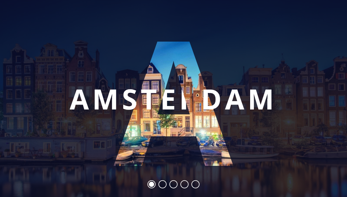 CSS Sliders - Responsive Parallax Drag-slider With Transparent Letters