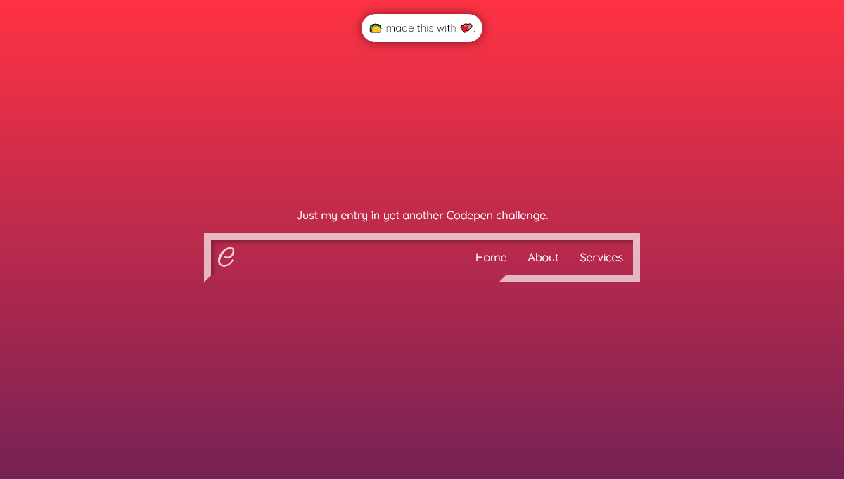 CSS Headers and Footers - Minimal CSS Header BAr