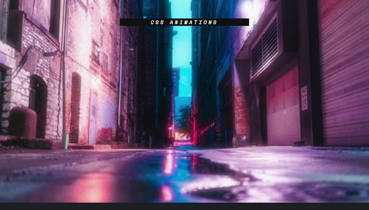 CSS Parallax Effects - CSS animations