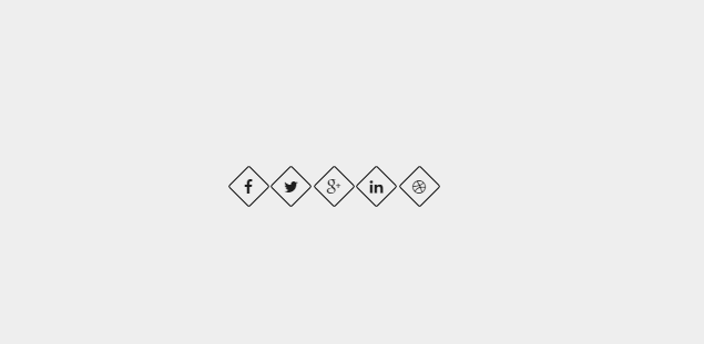 CSS Buttons - Social Links - Css Only - Animation