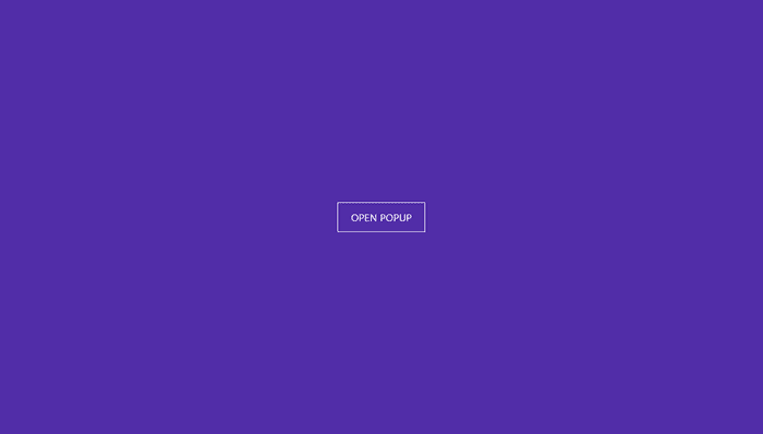 CSS Modal Windows - CSS Animation For Opening A Popup