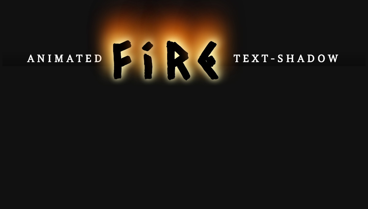 CSS Fire Animation - Animated Fire Text-Shadow
