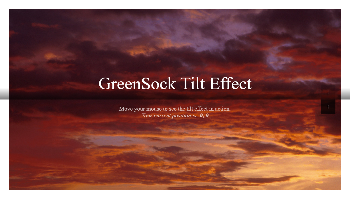 JavaScript Hero Effects - GreenSock hero image tilt animations