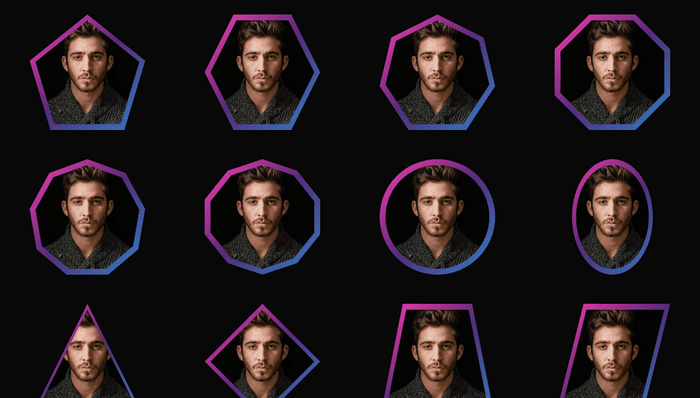 CSS Border Examples - CSS Gradient Clip-Path Borders