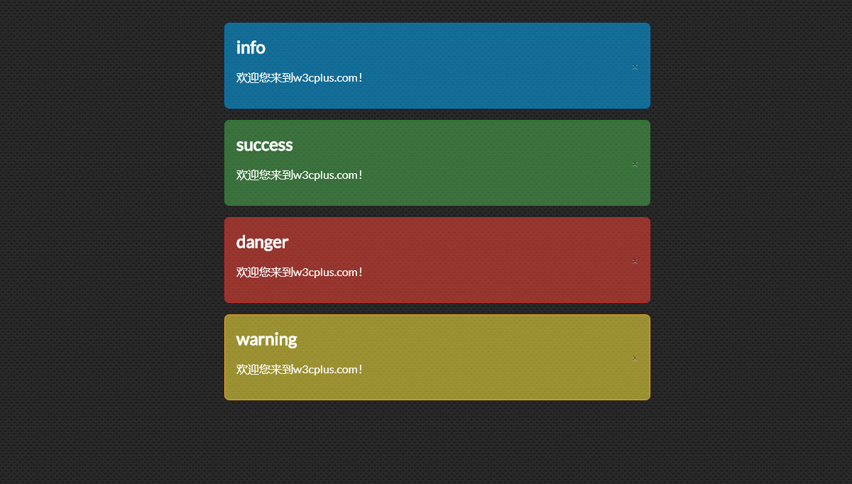 Vue Notifications - Alert Component  with Vue slot