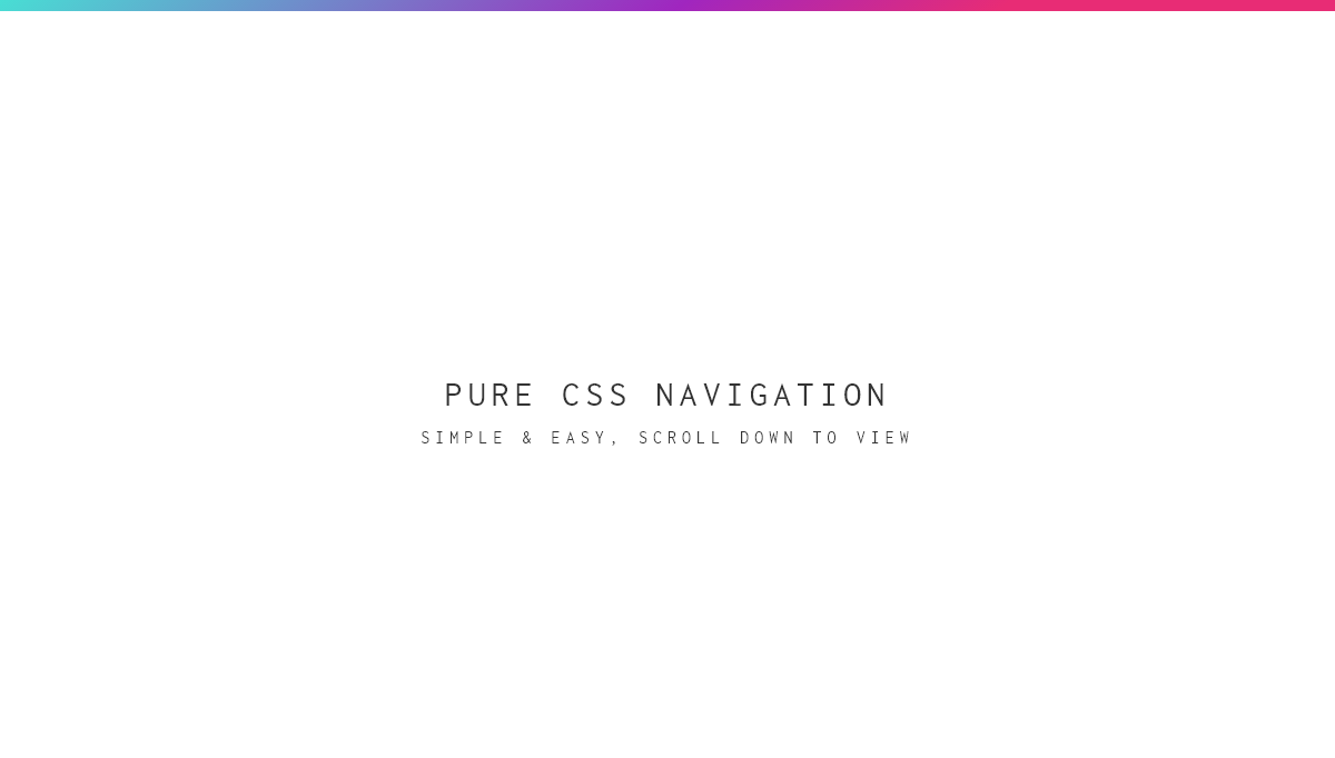 CSS Mobile Menus - Pure CSS Navigation Simple & Easy