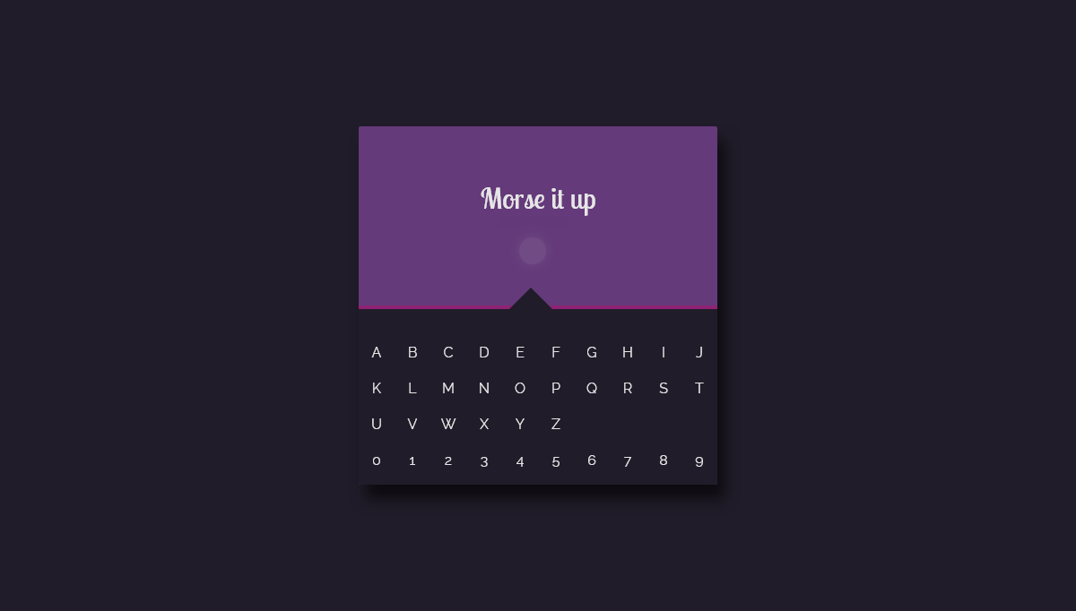 jQuery Keyboards - Morse code keyboard