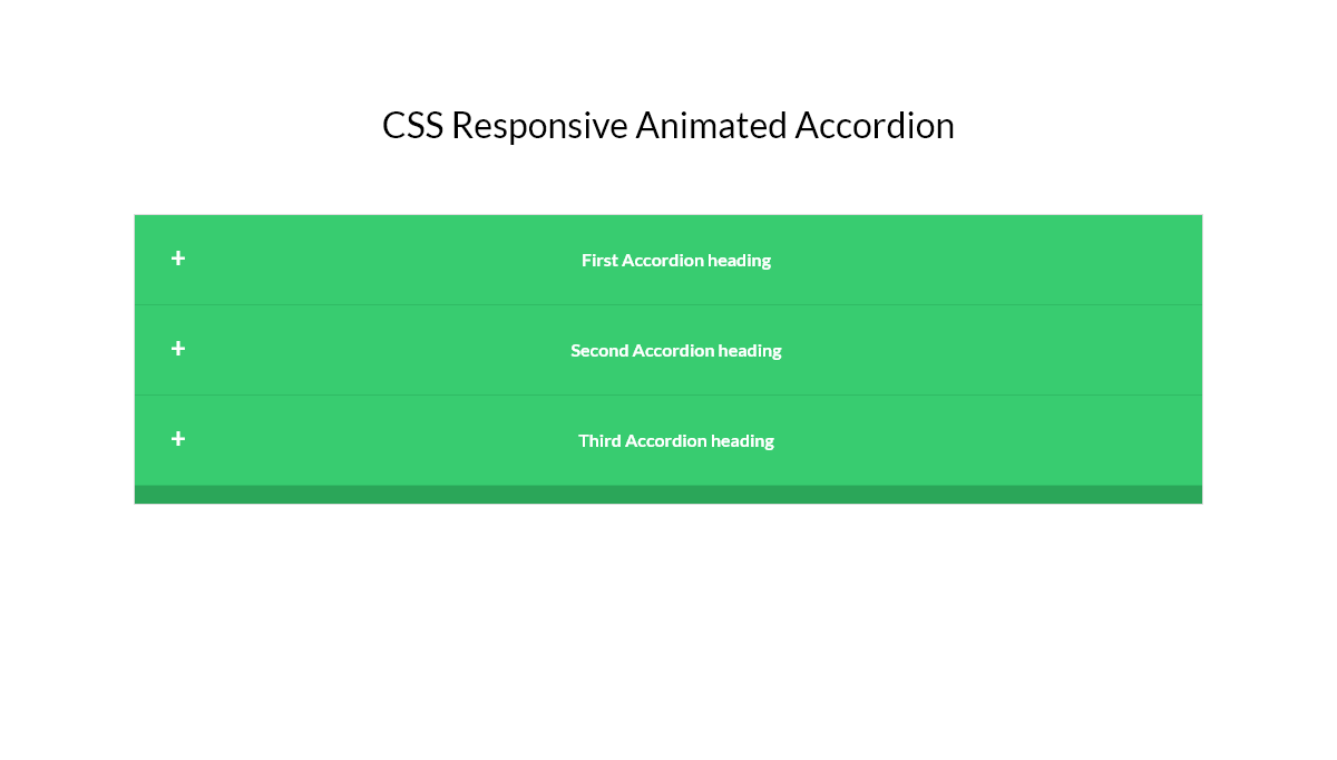 CSS Accordions - CSS Responsive animated Accordion