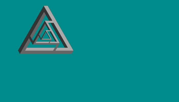 CSS Triangles - Penrose Triangle X3