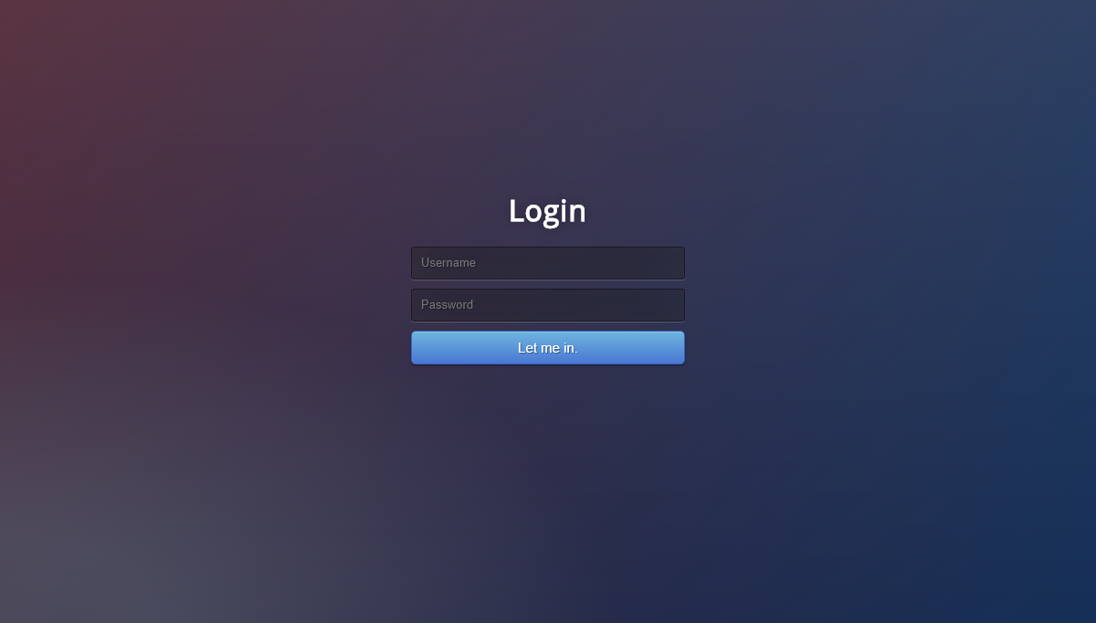CSS Login / Registration Forms - Login Form