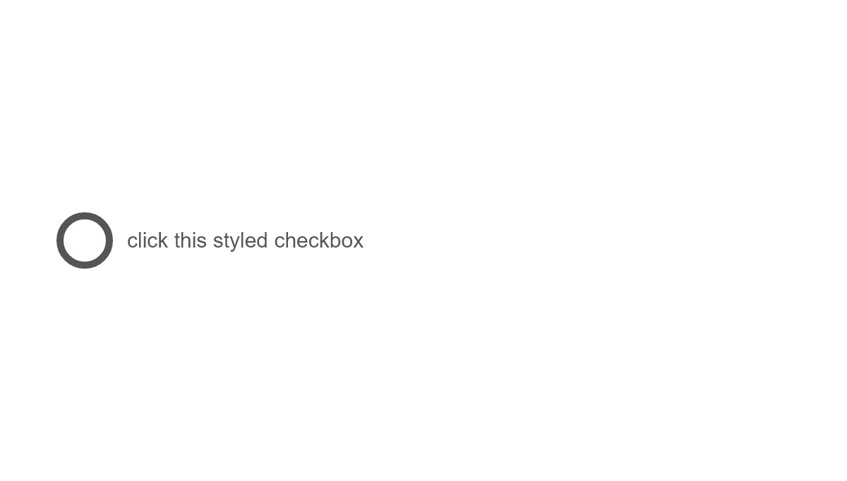 Checkboxes CSS - Simple styled checkbox