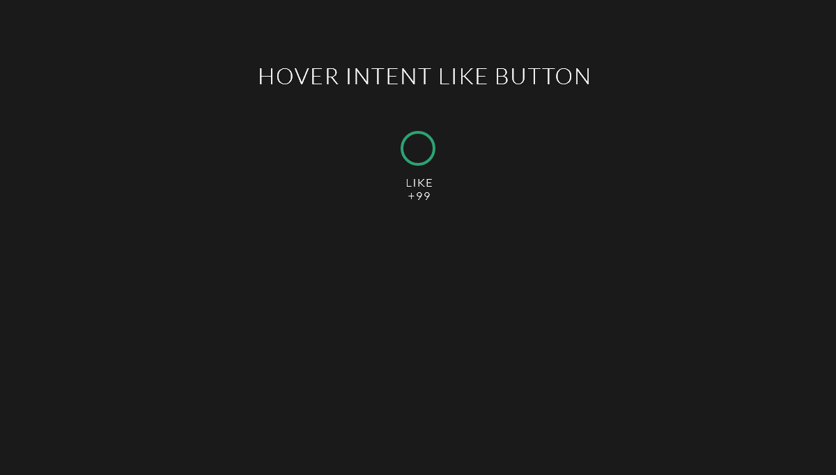 CSS Buttons - Hover Intent - Like button