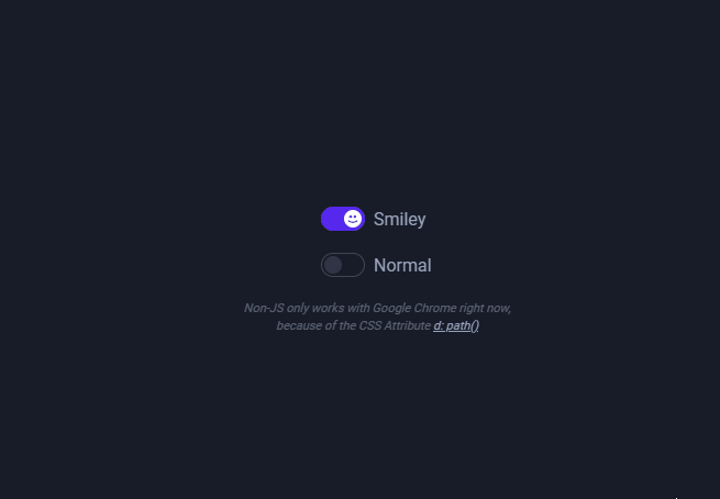 jQuery Toggle Switches - Smiley switch animation