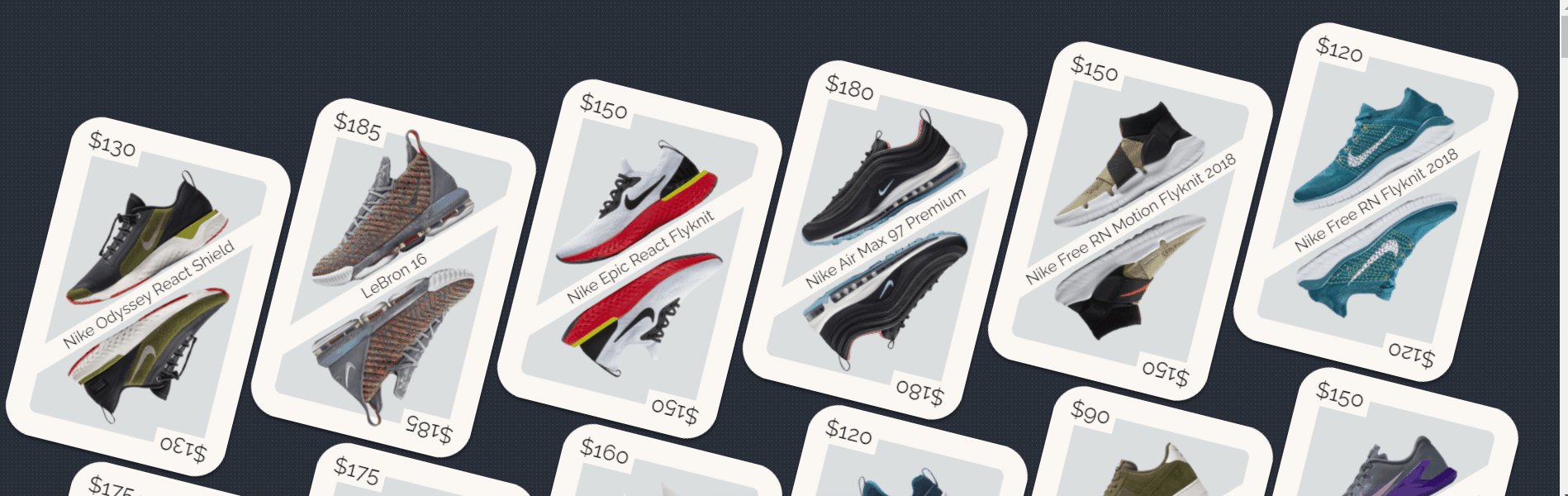 CSS Cards - Playing card CSS Grid eCommerce layout