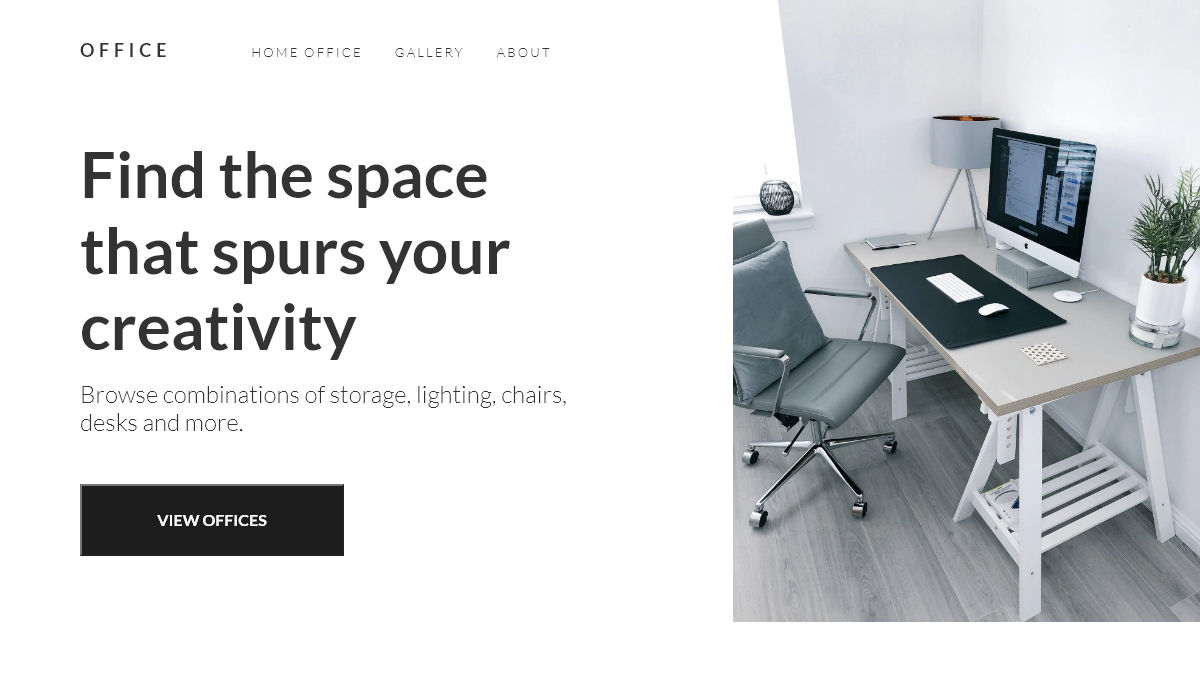 CSS Hero Effects - Office UI Hero Section