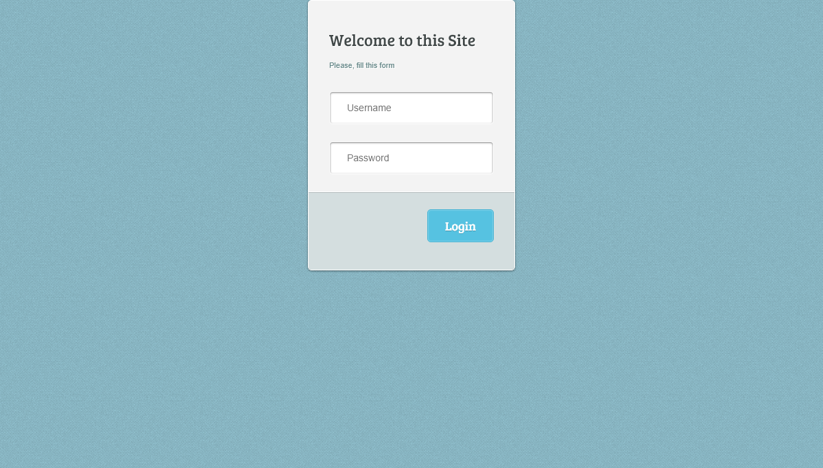 CSS Login / Registration Forms - Fancy Login Form