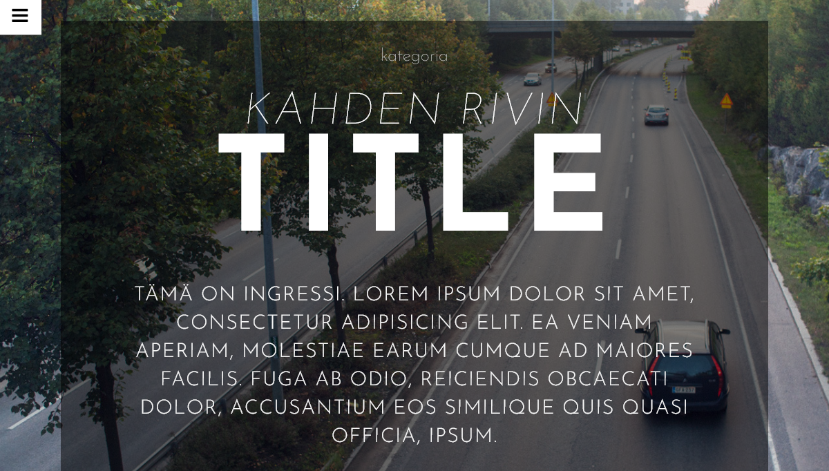 CSS Magazine Layouts - Magazine Style Article Layout