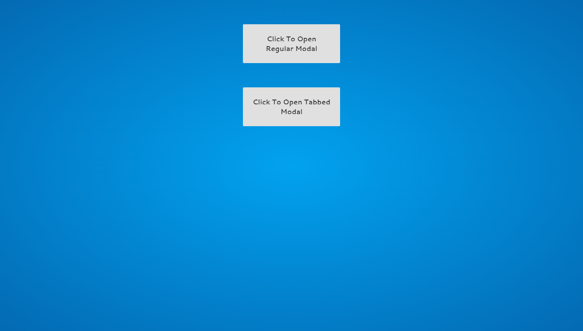 CSS Modal Windows - Pure CSS Animated Modals