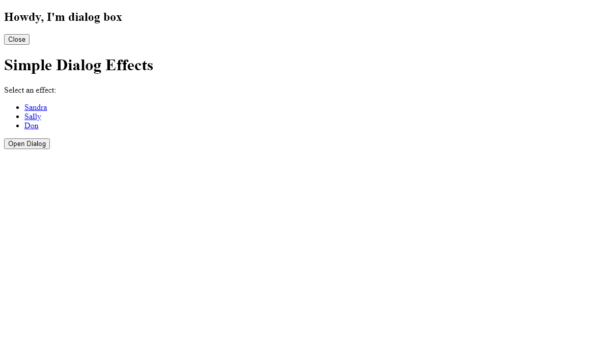 CSS Modal Windows - Simple dialog effects