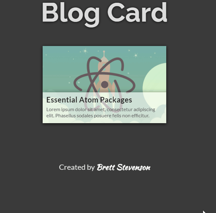 CSS Blog Cards - Blog Card