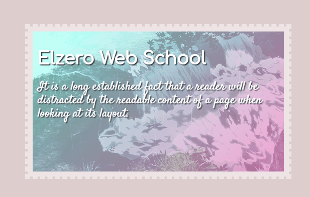 CSS Image Effects - Zoom iMage with scale