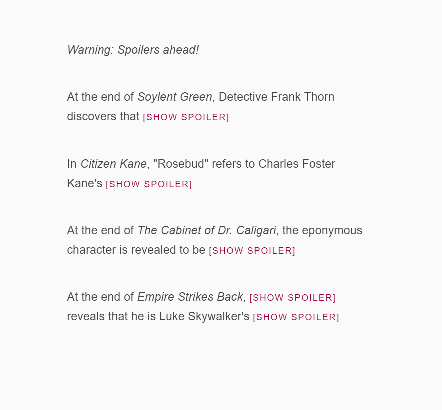 HTML <details> & <summary> with CSS - Spoiler Alert With Details And Summary