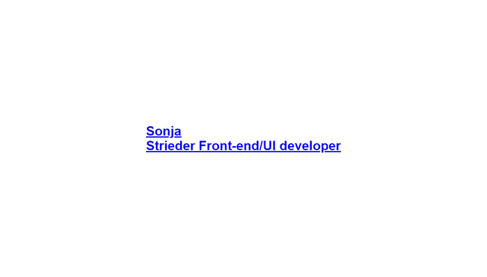 CSS Link Hover Effects - Heading link animation