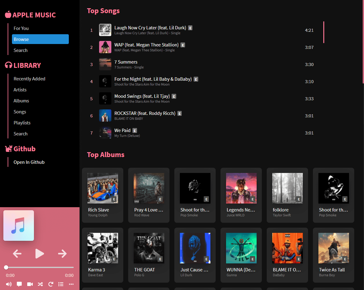 Vue Music Players - Vusic