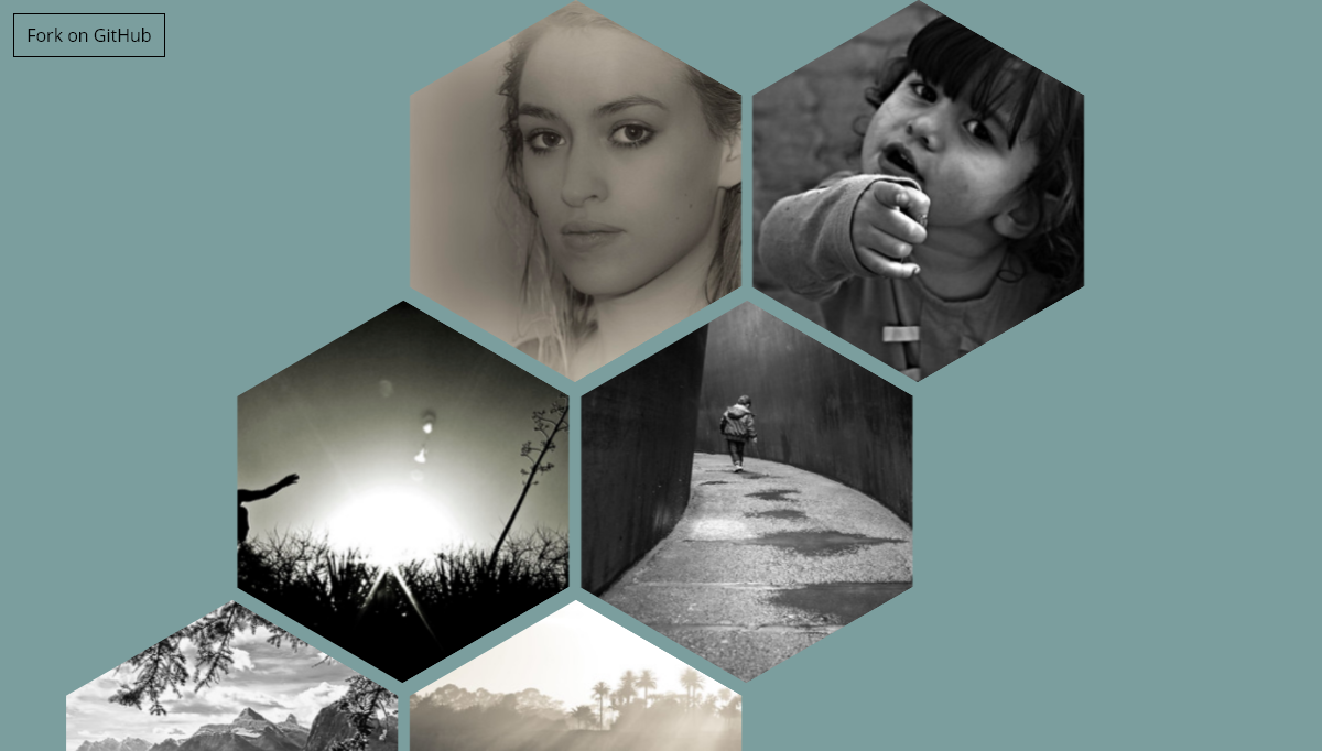 CSS Hexagons - CSS responsive grid of hexagons
