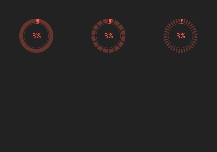 CSS Progress Bars - Radial Progress Bars