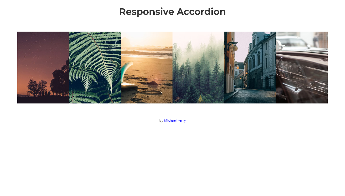 CSS Accordions - Responsive Accordion (Background Images)