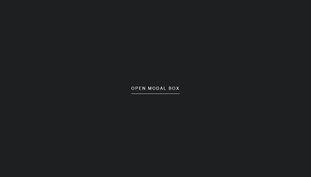 CSS Modal Windows - Animated Modal Box