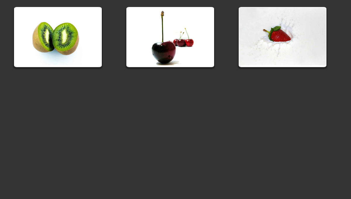 CSS Thumbnails - Food Thumbnail Hover UI