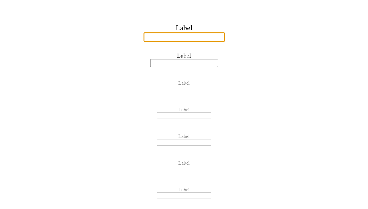 jQuery Forms - Form Focus