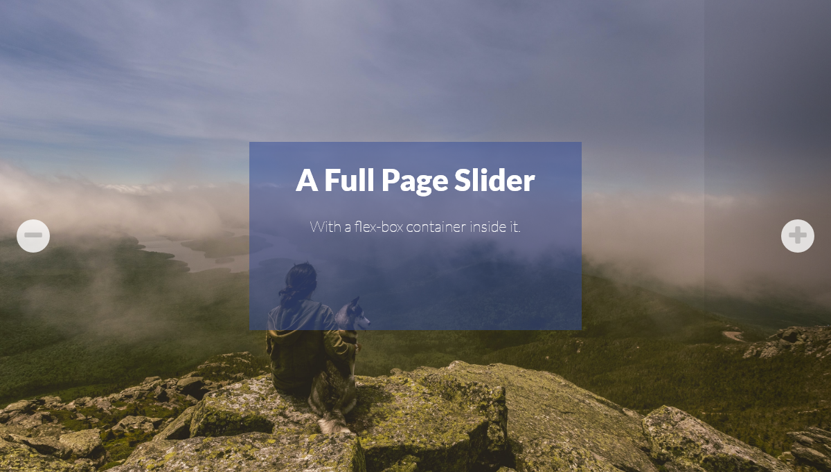 CSS Sliders - Full Page Slider