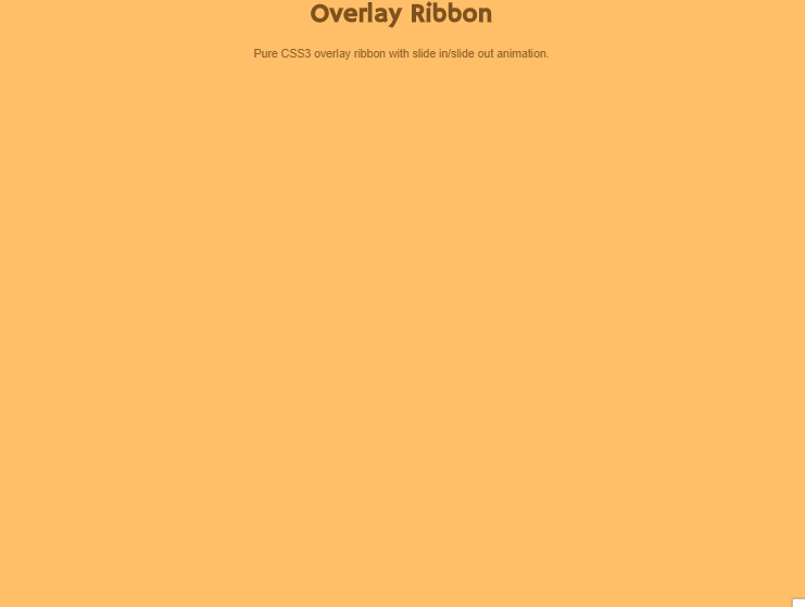 CSS Ribbons - Pure CSS3 Overlay Ribbon