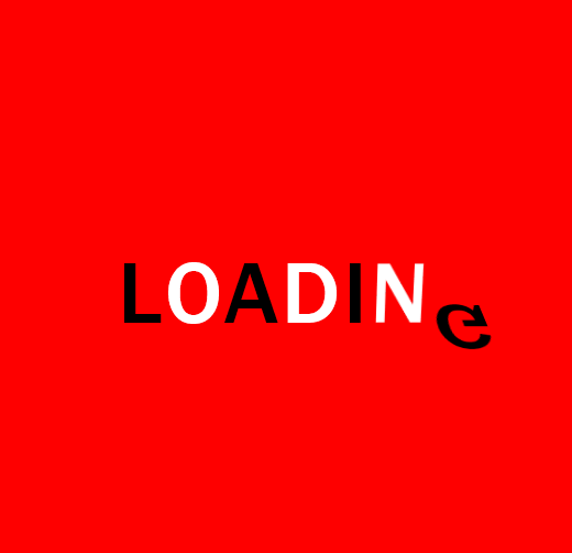 CSS Loaders - Animated 3d Flipping Loading Text