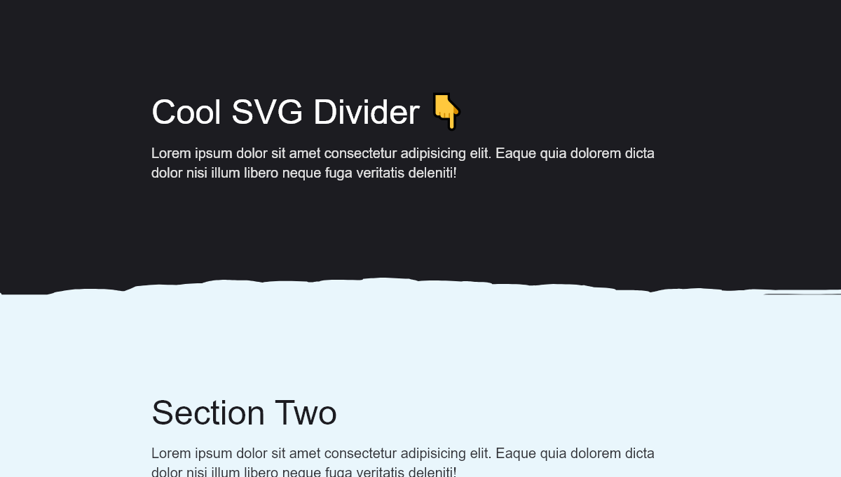 CSS Dividers - SVG Section Divider | Design in Code