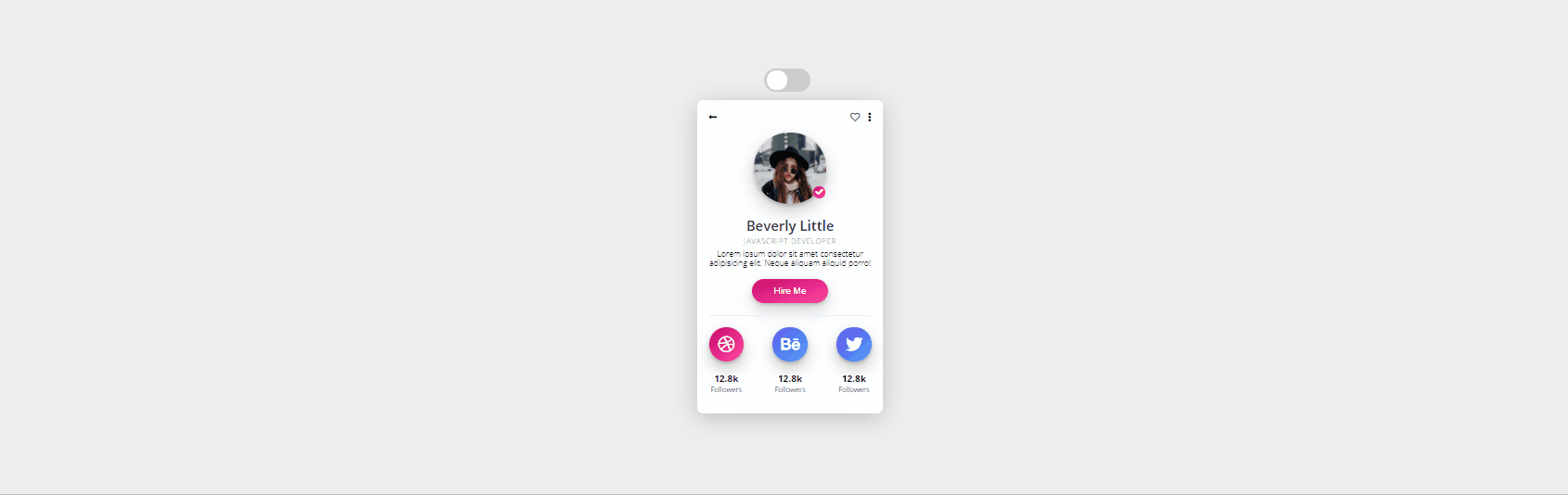 CSS Profile Cards - CSS Profile Card