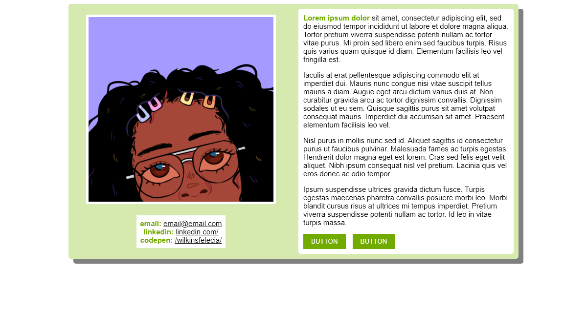 CSS Grid Examples - About Page With (CSS Grid)