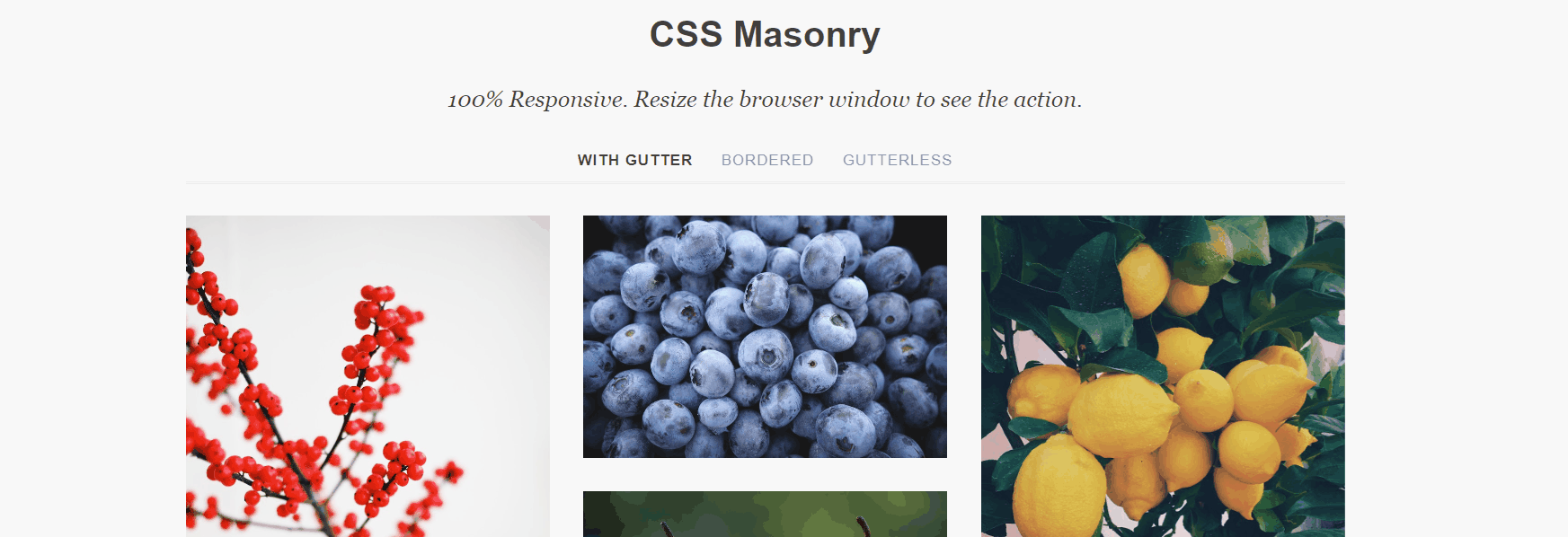 CSS Masonry Layout Examples - Responsive CSS Masonry
