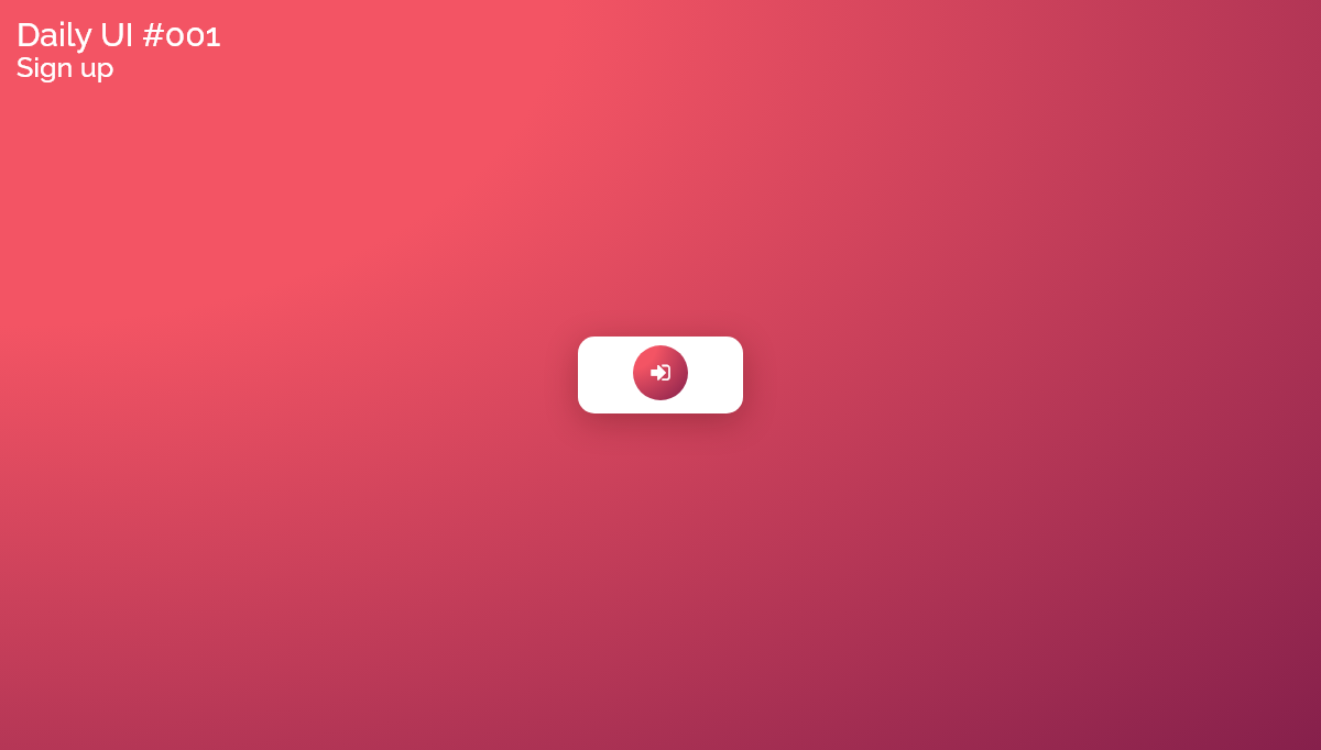 CSS Forms - Small Red Sign Up Button