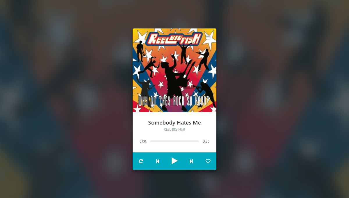 React Music Players - React Music Player UI